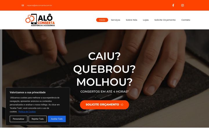 Screenshot of aloconserta.com.br