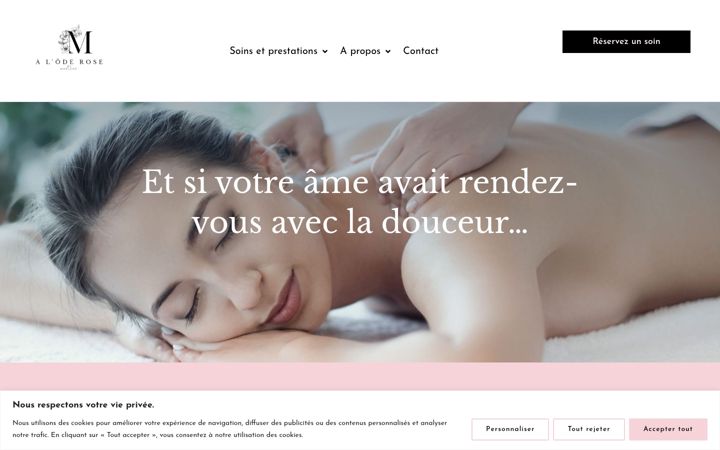 Screenshot von aloderose-soins.fr