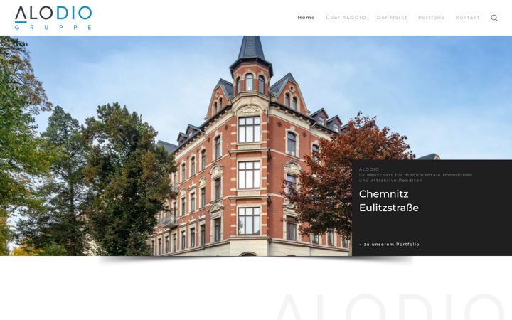 Screenshot of alodio.com