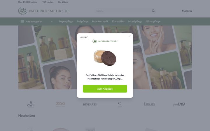 Screenshot of aloe-vera-akademie.de