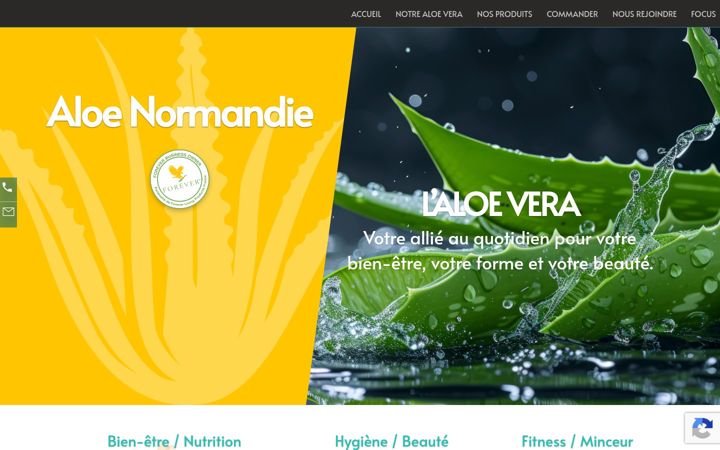 Screenshot of aloe-vera-normandie.fr
