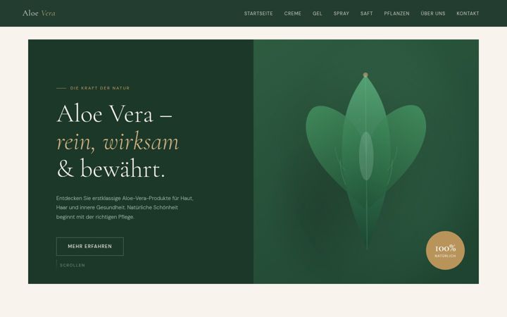 Screenshot of aloe-vera-produkte-kaufen.de