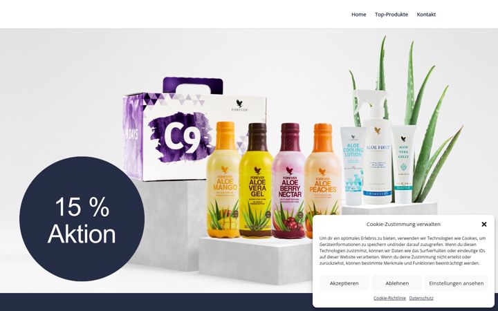 Screenshot of aloe-vera.co.at