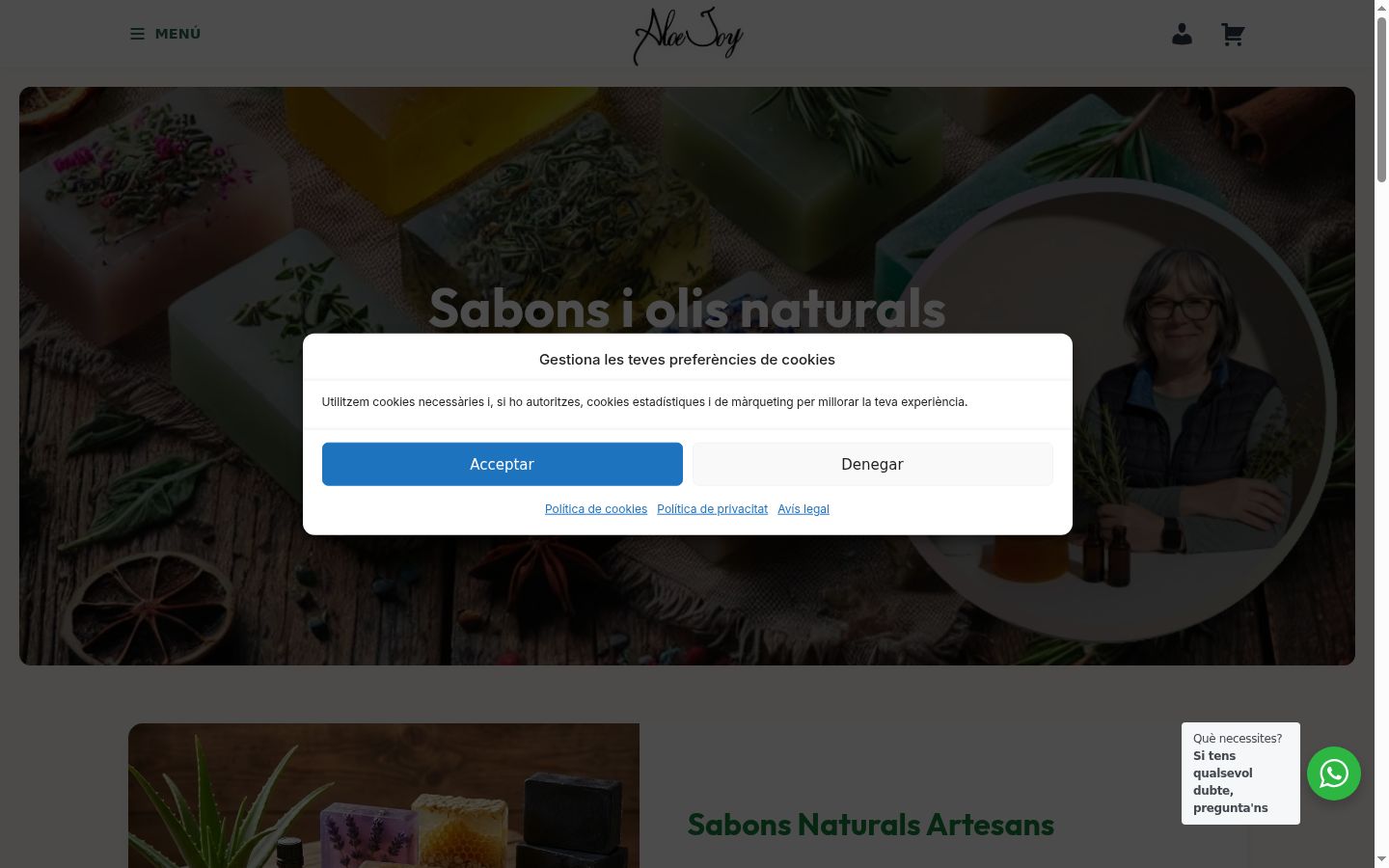 Screenshot tal-banner tal-kunsens muri qabel kwalunkwe interazzjoni