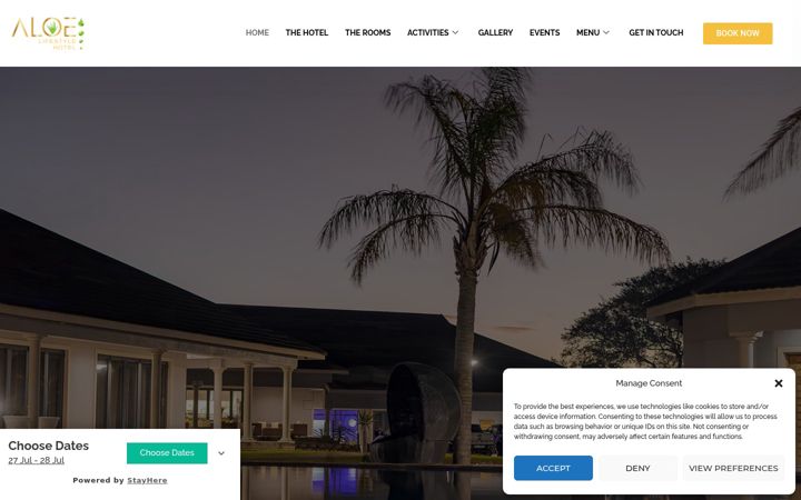 Screenshot ta' aloelifestyle.co.za