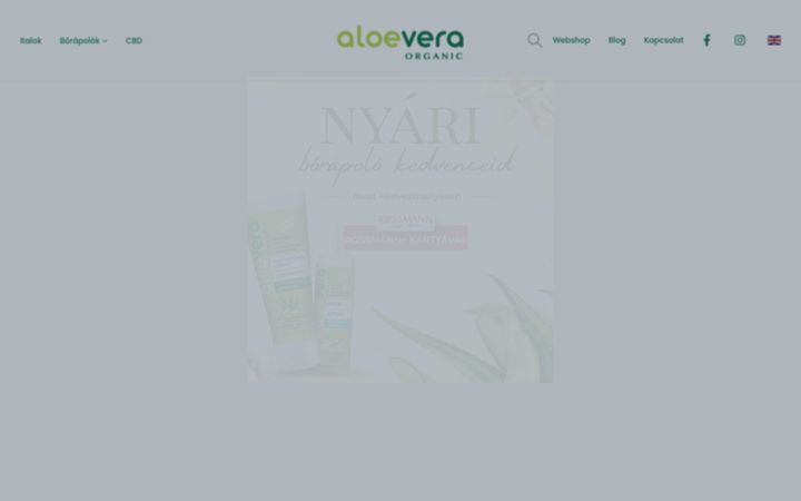 Képernyőkép: aloeorganic.hu