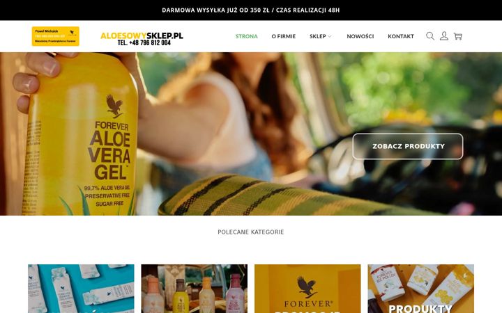 Screenshot of aloesowysklep.pl