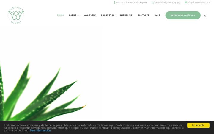 Capture d'écran de aloeveralovers.com