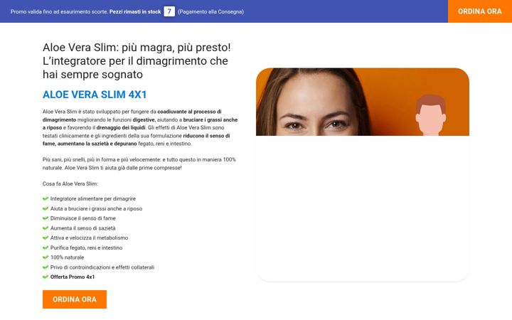 Screenshot of aloeveraslimitalia.com