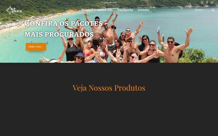 Screenshot of alogaleraviagens.com.br