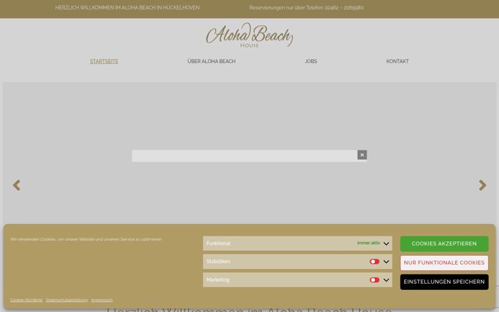 Screenshot of aloha-beach-house.com