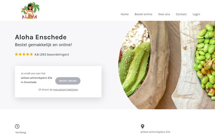 Screenshot of aloha-enschede.nl