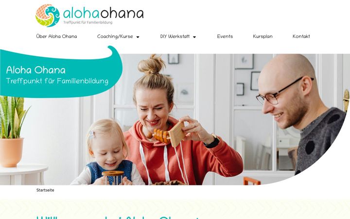 Screenshot of aloha-ohana-fam.de