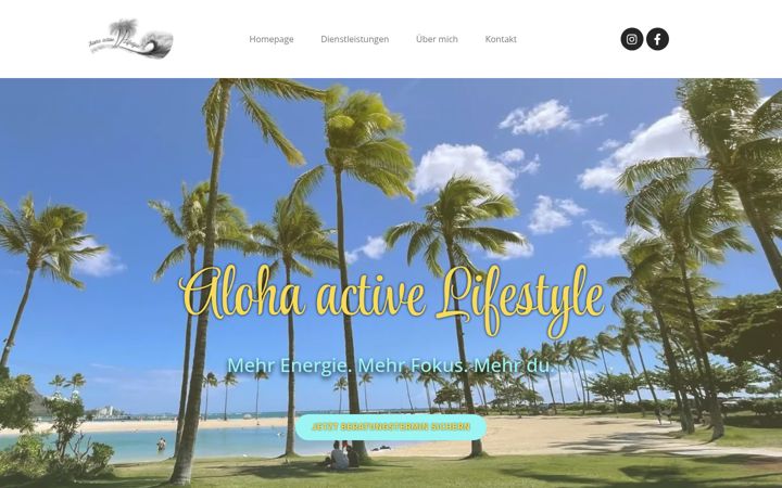 Screenshot of alohaactivelifestyle.ch