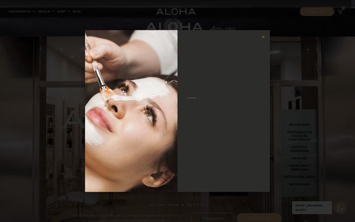 Screenshot of alohadayspa.es