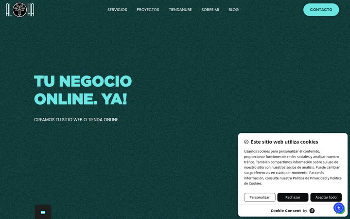 Screenshot of alohaestudio.com.ar