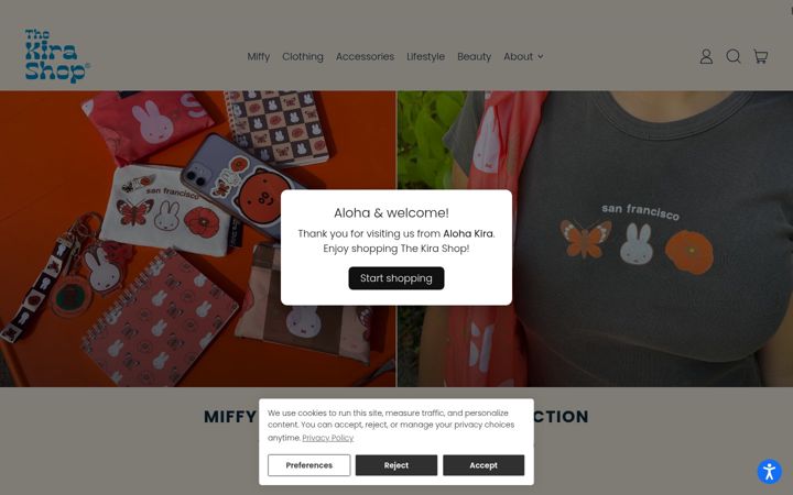 Screenshot of alohakira.com