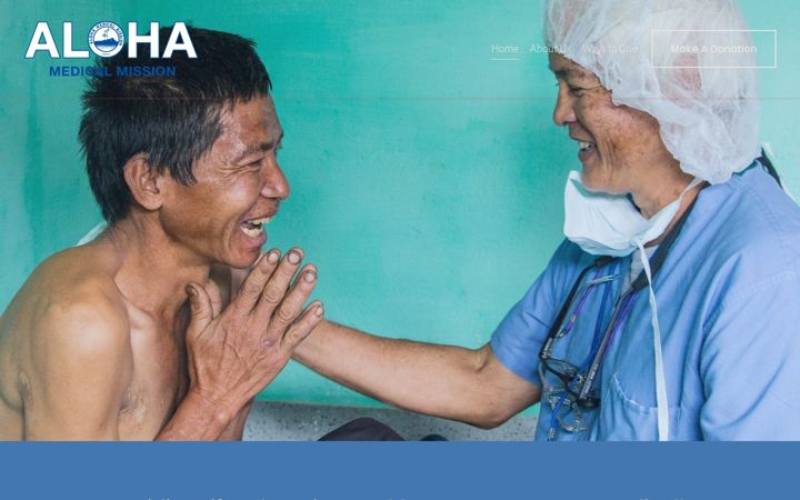 Screenshot of alohamedicalmission.org