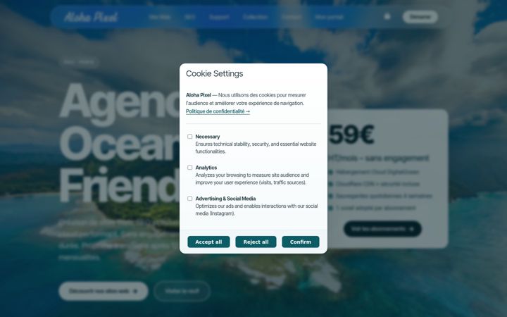 Screenshot of alohapixel.com