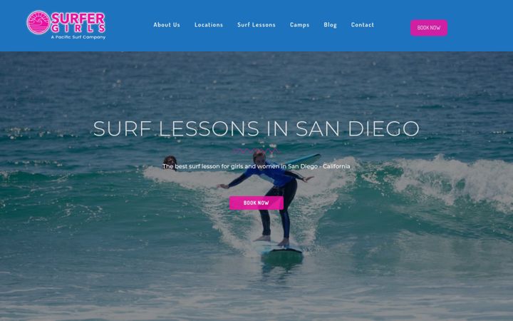 Ekrānuzņēmums no alohasurfergirls.com