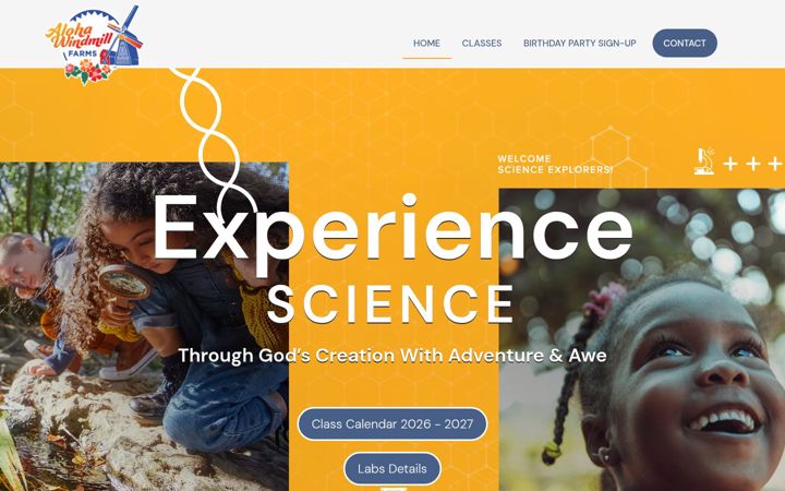 Screenshot of alohawindmillfarms.com