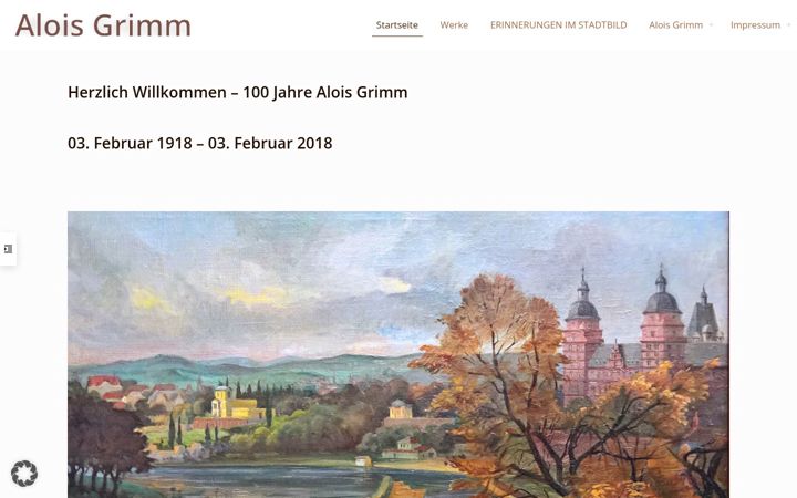 Screenshot of alois-grimm.de