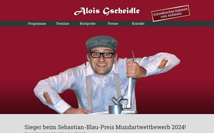 Screenshot of alois-gscheidle.de