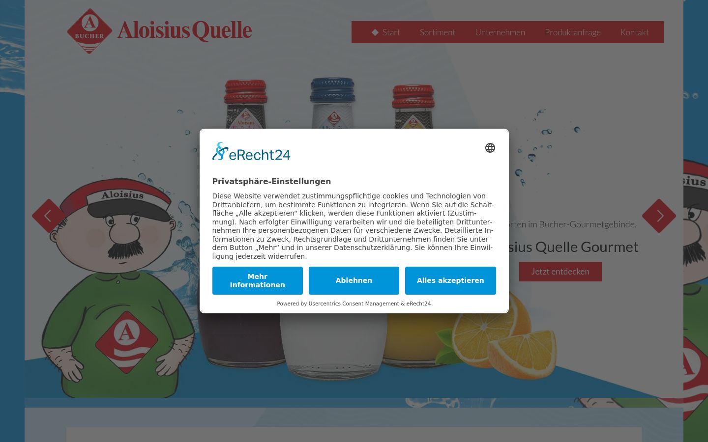 Screenshot tal-banner tal-kunsens muri qabel kwalunkwe interazzjoni