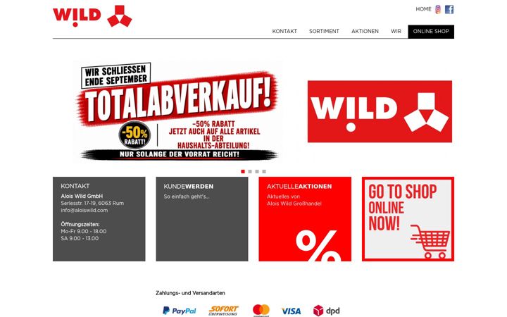 Screenshot von aloiswild.com