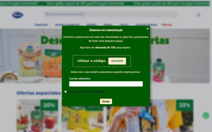 Screenshot of alojadahero.pt