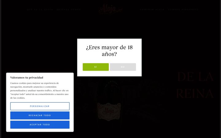 Screenshot von alojadelareina.com