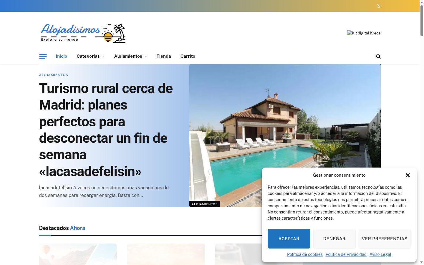 Screenshot tal-banner tal-kunsens muri qabel kwalunkwe interazzjoni