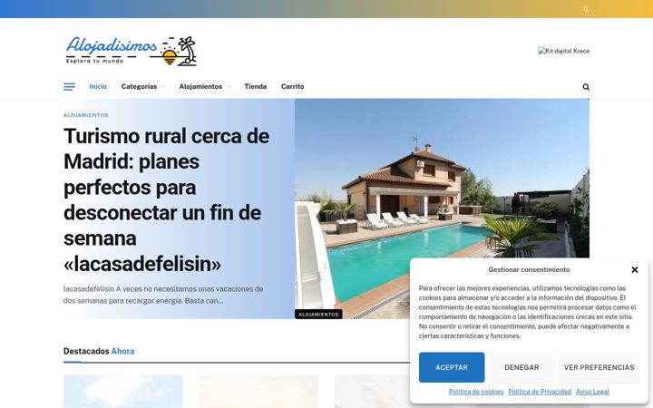 Екранна снимка на alojadisimos.com