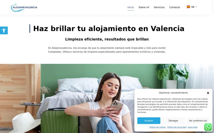 Екранна снимка на alojamevalencia.com