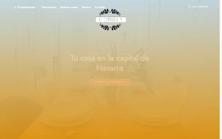 Zrzut ekranu alojamientoenpamplona.com