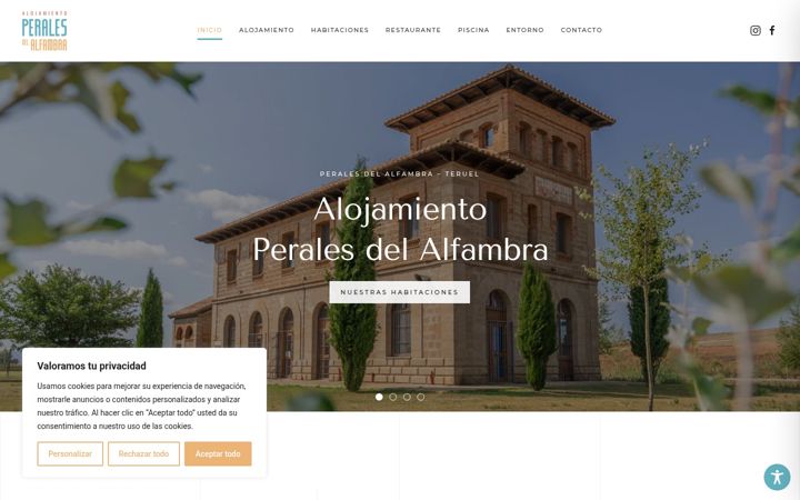 Képernyőkép: alojamientoenperales.com
