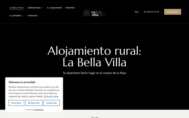Képernyőkép: alojamientolabellavilla.com