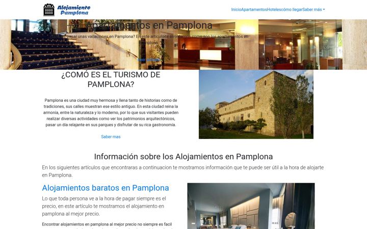 Screenshot of alojamientopamplona.com