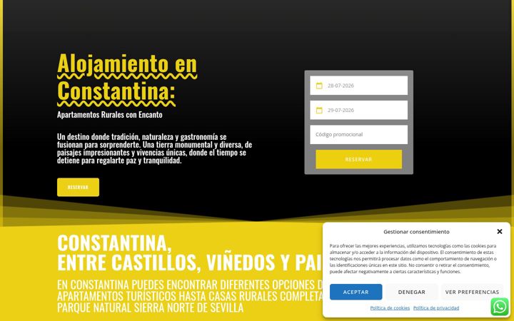Screenshot of alojamientos-constantina.com