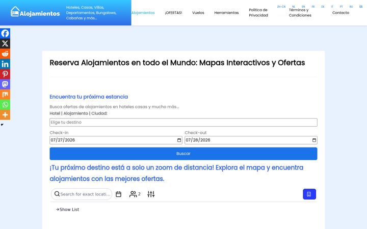 Screenshot of alojamientos.xyz