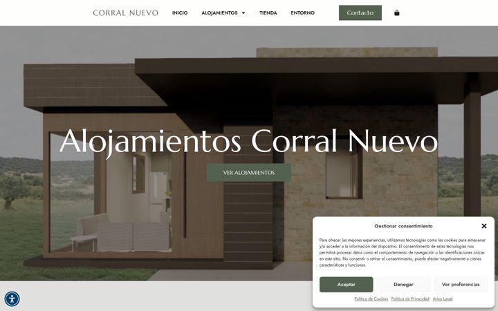 Screenshot von alojamientoscorralnuevo.com