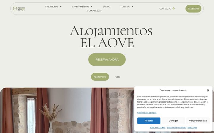 Ekraanipilt saidist alojamientoselaove.es