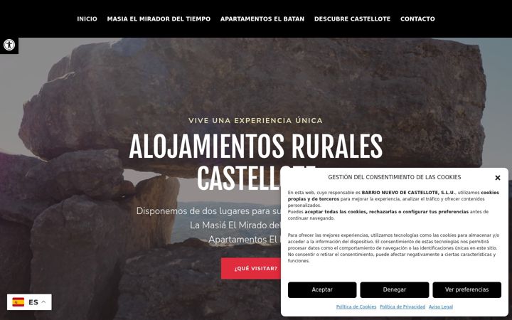 Screenshot of alojamientosencastellote.com