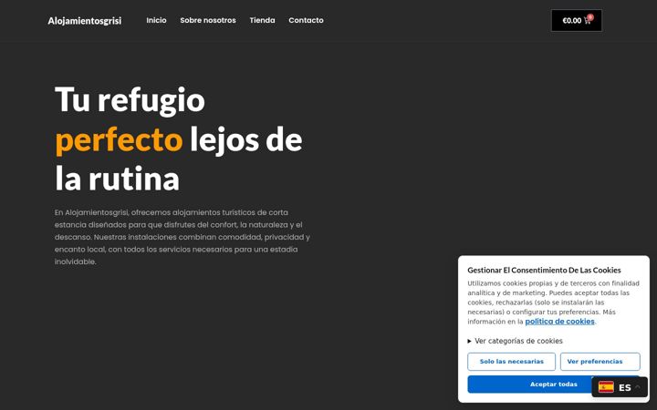 Screenshot of alojamientosgrisi.com