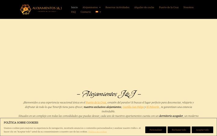 Ekraanipilt saidist alojamientosjandj.com