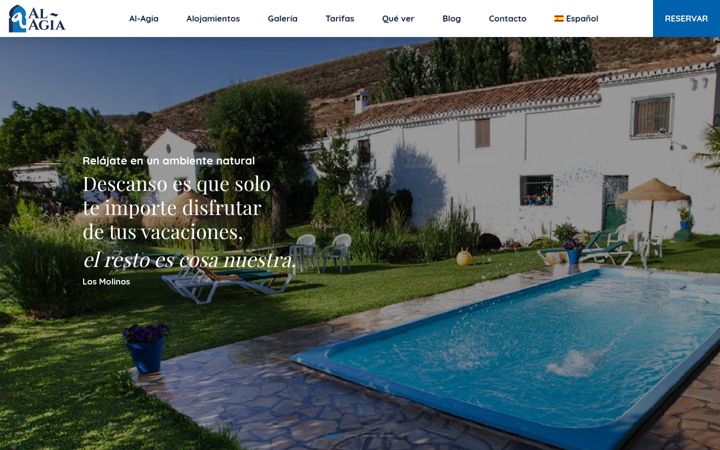 Screenshot of alojamientosruralesalagia.com