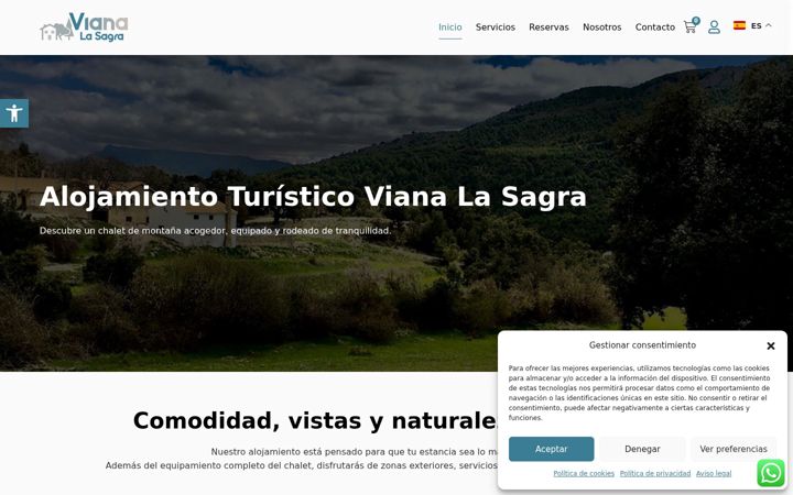 Екранна снимка на alojamientoturisticovianalasagra.com