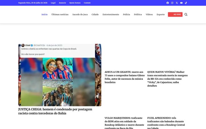 Screenshot of alojuca.com.br
