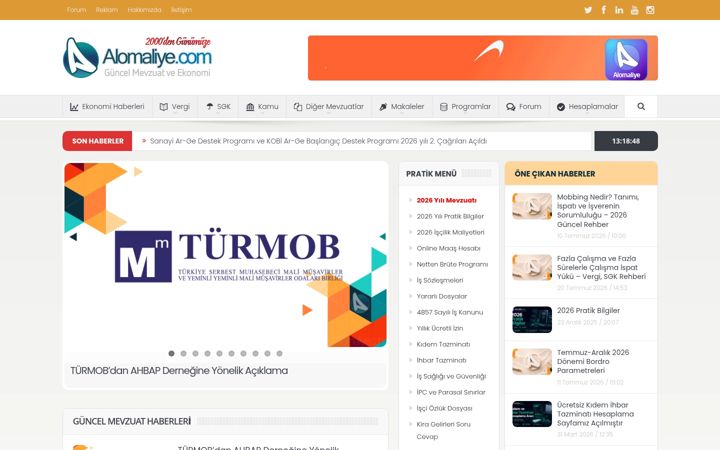 Screenshot of alomaliye.com