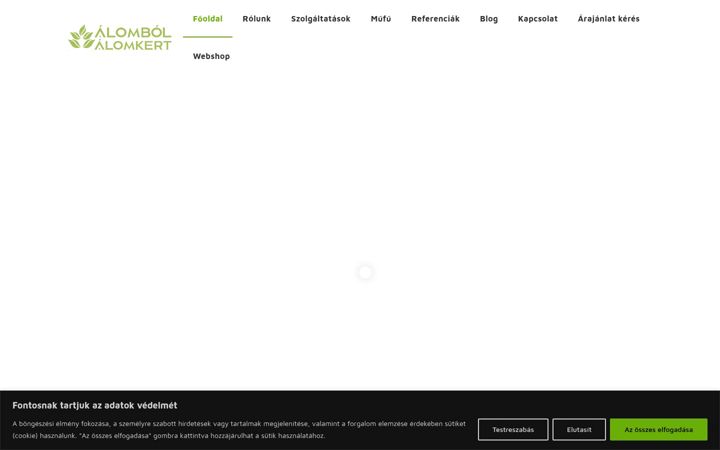 Screenshot di alombolalomkert.hu